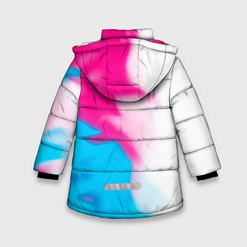Зимняя куртка для девочки Chrysler neon gradient style: по-вертикали / 3D-Черный – фото 2