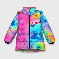 Зимняя куртка для девочки Barbie - floral pattern - tie-dye