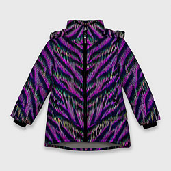 Зимняя куртка для девочки Mirror abstraction - neural network