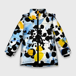 Зимняя куртка для девочки Красочный абстрактный паттерн - поп-арт