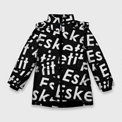 Куртка зимняя для девочки Esskeetit rap, цвет: 3D-черный