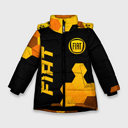 Куртка зимняя для девочки Fiat - gold gradient вертикально, цвет: 3D-черный