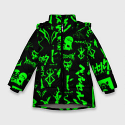 Зимняя куртка для девочки Berserk neon green