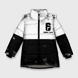 Зимняя куртка для девочки Rainbow Six black game colletcion