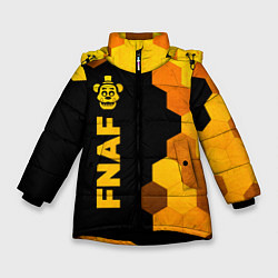 Зимняя куртка для девочки FNAF - gold gradient по-вертикали