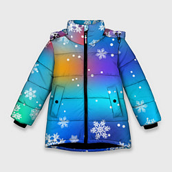 Зимняя куртка для девочки Снегопад на Новый год