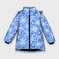 Зимняя куртка для девочки Мультяшные снежинки