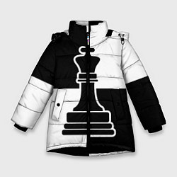 Зимняя куртка для девочки Шахматы - ферзь