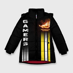 Зимняя куртка для девочки Gamers minimalistic