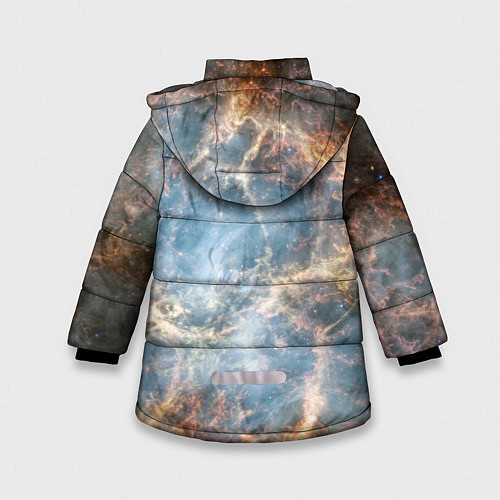Зимняя куртка для девочки Крабовидная туманность / 3D-Красный – фото 2