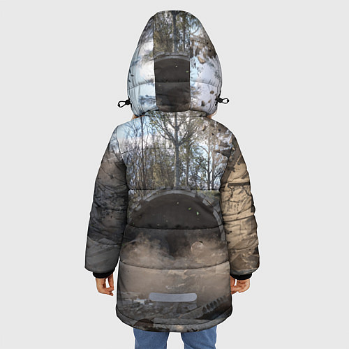 Зимняя куртка для девочки STALKER 2 тоннель / 3D-Красный – фото 4