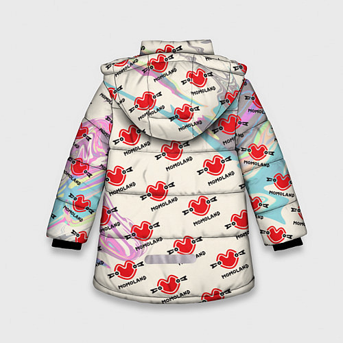 Зимняя куртка для девочки Momaland pattern / 3D-Красный – фото 2