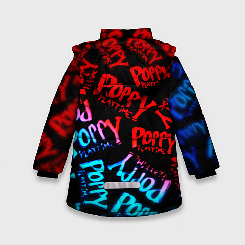 Зимняя куртка для девочки Хагги ваги неон градиент / 3D-Черный – фото 2