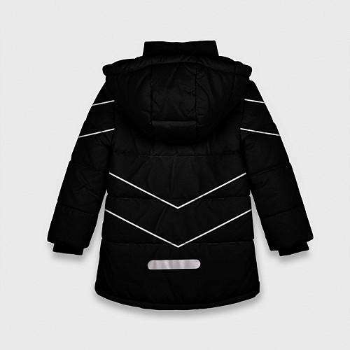 Зимняя куртка для девочки Олимпийка Андрея из пацанов / 3D-Светло-серый – фото 2