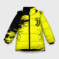 Зимняя куртка для девочки Juventus спортивные краски
