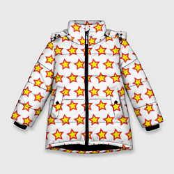 Зимняя куртка для девочки Звезды защитника