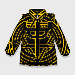Куртка зимняя для девочки Invincible Shield icon - Judas Priest, цвет: 3D-черный