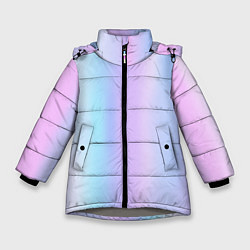 Зимняя куртка для девочки Градиент матовый светлый