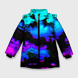 Зимняя куртка для девочки Marshmello neon space