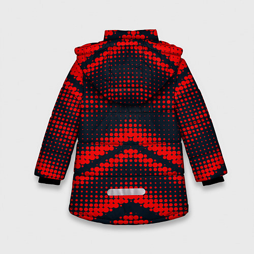 Зимняя куртка для девочки Geometric angles / 3D-Черный – фото 2