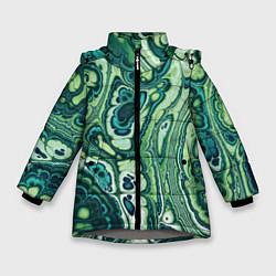 Зимняя куртка для девочки Абстрактный разноцветный узор