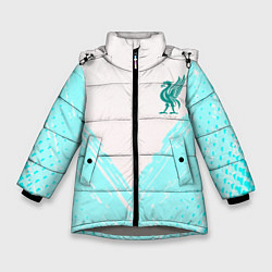 Зимняя куртка для девочки Liverpool logo texture fc