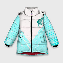 Зимняя куртка для девочки Liverpool logo texture fc