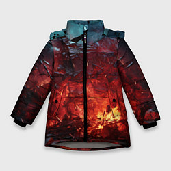 Зимняя куртка для девочки Абстрактный взрыв