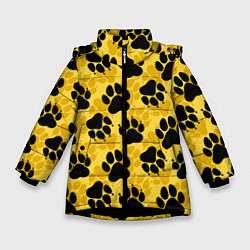 Зимняя куртка для девочки Dogs paws
