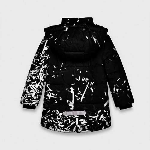Зимняя куртка для девочки Three days grace краски / 3D-Черный – фото 2