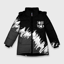 Зимняя куртка для девочки Barcelona краски текстура фк
