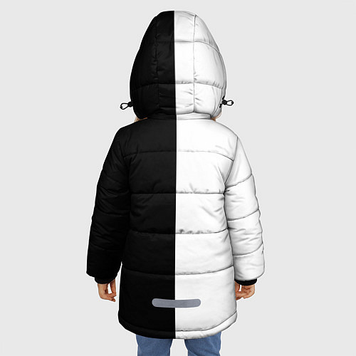 Зимняя куртка для девочки Тхэквондо черный и белый / 3D-Красный – фото 4