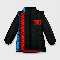 Куртка зимняя для девочки ПАБГ игровая коллекция, цвет: 3D-красный