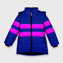 Зимняя куртка для девочки Фриск frisk Undertale полосы