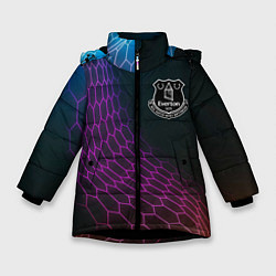 Зимняя куртка для девочки Everton футбольная сетка
