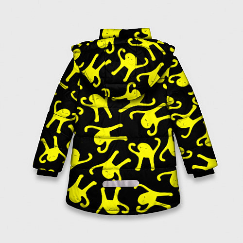Зимняя куртка для девочки Ъуъ съука pattern mem / 3D-Черный – фото 2