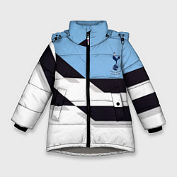 Куртка зимняя для девочки Tottenham sport geometry, цвет: 3D-светло-серый