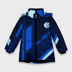 Зимняя куртка для девочки Schalke 04 sport geometry
