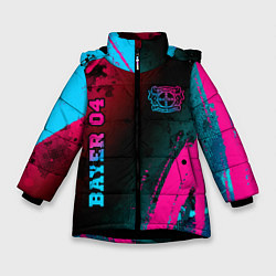Зимняя куртка для девочки Bayer 04 - neon gradient вертикально