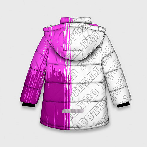 Зимняя куртка для девочки Chelsea pro football по-вертикали / 3D-Черный – фото 2