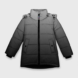 Зимняя куртка для девочки От серого к черному оттенки серого