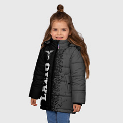 Куртка зимняя для девочки Lazio sport на темном фоне по-вертикали, цвет: 3D-черный — фото 2