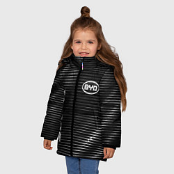 Куртка зимняя для девочки BYD sport metal, цвет: 3D-черный — фото 2