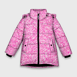 Зимняя куртка для девочки Светло-розовый текстура напыление