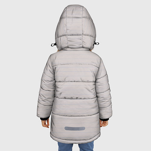 Зимняя куртка для девочки Рисунок глаз / 3D-Красный – фото 4