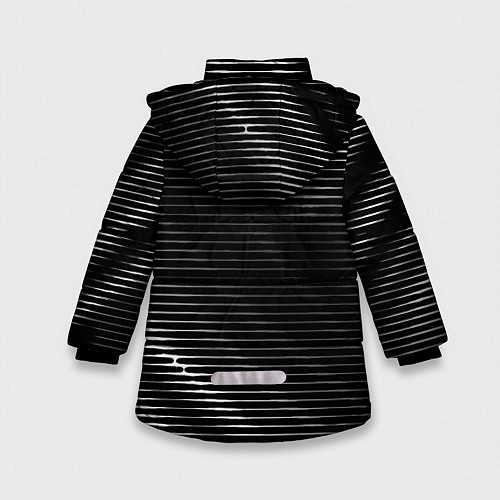 Зимняя куртка для девочки Daewoo sport metal / 3D-Черный – фото 2