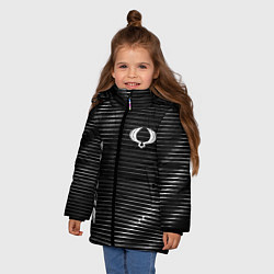 Куртка зимняя для девочки SsangYong sport metal, цвет: 3D-черный — фото 2