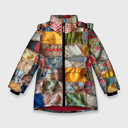 Зимняя куртка для девочки Patchwork - ai art