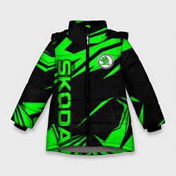 Зимняя куртка для девочки Skoda - green uniform