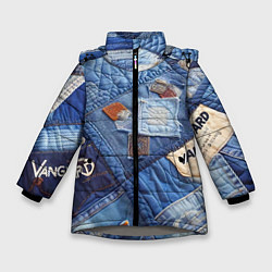 Зимняя куртка для девочки Vanguard jeans patchwork - ai art